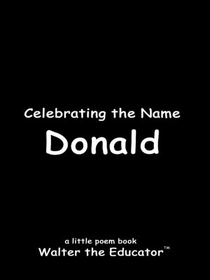 cover image of Celebrating the Name Donald